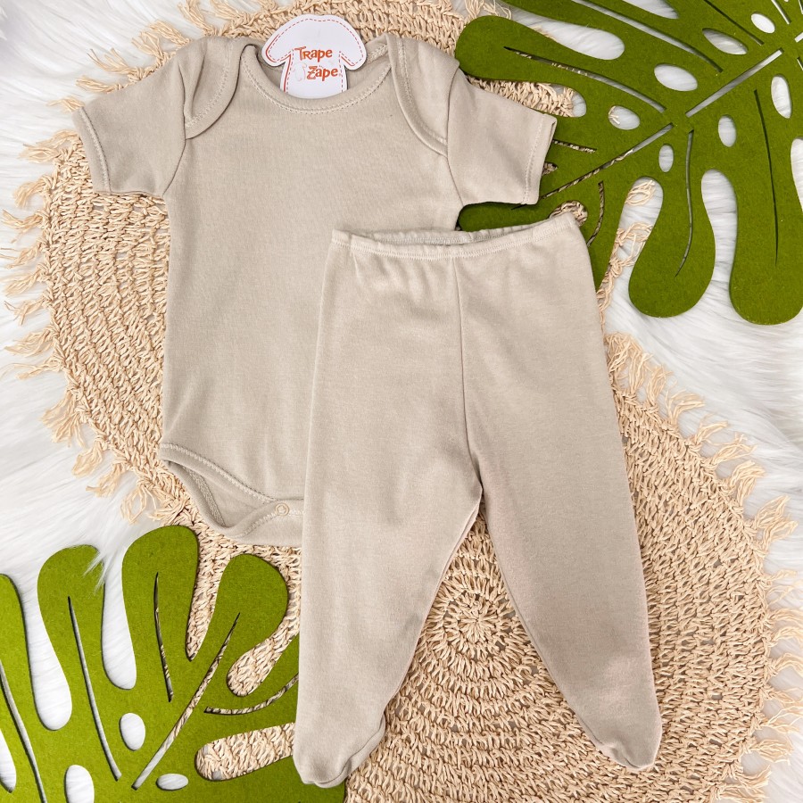 Conjunto Basic Curto Bege